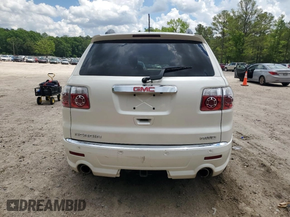 2012 GMC Acadia Denali z VIN 1GKKVTED6CJ148101, wystawiony jako Copart lot #57058195 z przebiegiem 105 231 mil mil oraz Szkoda całkowita • Salvage title. Historia ofert i sprzedaży dostępna na DreamBid. Obrazek 6.