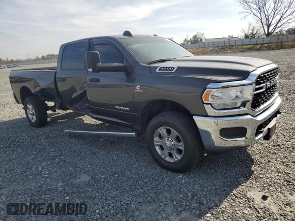 2022 Ram 3500 SLT with VIN 3C63R3HL2NG419898, listed as a Copart auction lot 43207465 with 92,178 mi miles and Salvage Title. Bid and sale history available at carsss.com. Image 4.