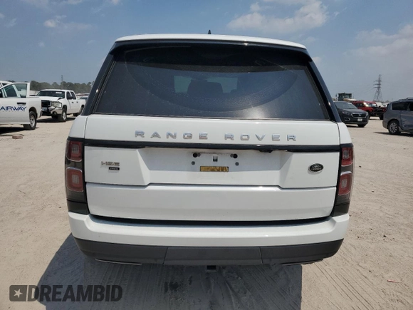 2022 Land Rover Range Rover Westminster with VIN SALGS2SE9NA461723, listed as a Copart auction lot 67390474 with 36,619 mi miles and Salvage title. Bid and sale history available at DreamBid. Image 6.
