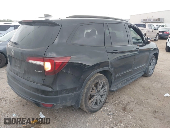 2022 Honda Pilot Sport z VIN 5FNYF5H36NB032084, wystawiony jako IAAI lot #41510340 z przebiegiem 45 481 mil mil oraz . Historia ofert i sprzedaży dostępna na DreamBid. Obrazek 4.