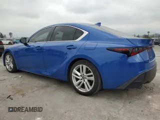 2022 Lexus IS with VIN JTHAA1D26N5122731, listed as a Copart auction lot 50445945 with 42,388 mi miles and Salvage Title. Bid and sale history available at carsss.com. Image 2.