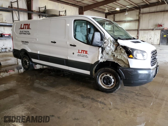 2017 Ford Transit Cargo with VIN 1FTYR2ZM2HKA80797, listed as a Copart auction lot 50075925 with 258,844 mi miles and Salvage Title. Bid and sale history available at DreamBid. Image 4.