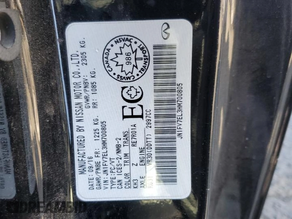 2017 Infiniti Q60 Red Sport 400 with VIN JN1FV7EL3HM700805, listed as a Copart auction lot 80134924 with 66,578 mi miles and Salvage title. Bid and sale history available at DreamBid. Image 12.