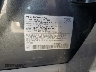 2019 Audi SQ5 Premium Plus with VIN WA1B4AFYXK2027241, listed as a Copart auction lot 72826554 with 70,140 mi miles and Salvage Title. Bid and sale history available at DreamBid. Image 16.