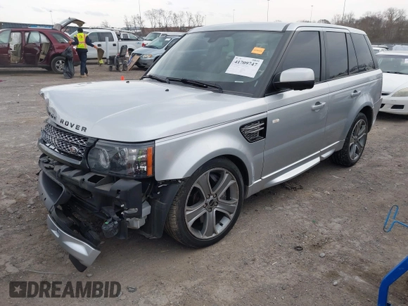 2012 Land Rover Range Rover Sport SC with VIN SALSH2E41CA734940, listed as a IAAI auction lot 41709747 with 137,482 mi miles. Bid and sale history available at carsss.com. Image 2.