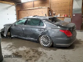 2019 Genesis G90 3.3T Premium with VIN KMTF34JA9KU056726, listed as a Copart auction lot 47019805 with 0 mi miles and Salvage Title. Bid and sale history available at carsss.com. Image 2.