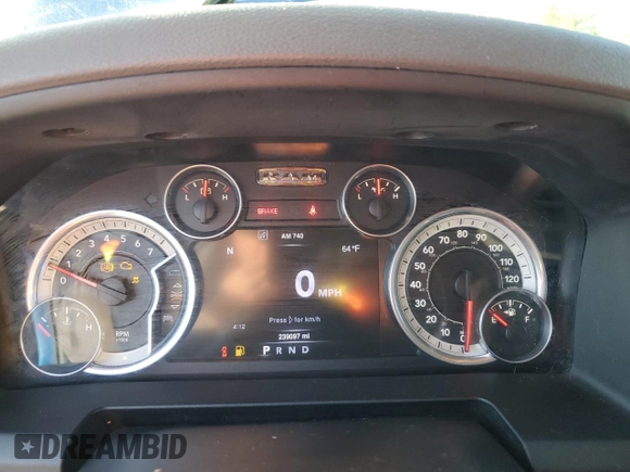 2016 Ram 1500 Big Horn with VIN 1C6RR6LT7GS194733, listed as a Copart auction lot 43236235 with 239,097 mi miles and Salvage Title. Bid and sale history available at carsss.com. Image 9.