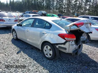 2017 Kia Forte LX with VIN 3KPFK4A7XHE018418, listed as a IAAI auction lot 41874292 with 87,608 mi miles. Bid and sale history available at carsss.com. Image 3.