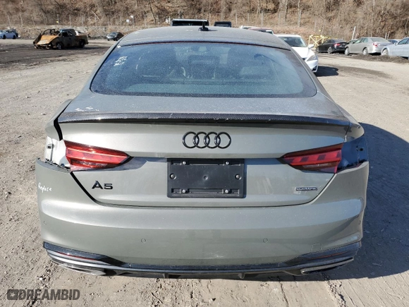 2024 Audi A5 Sportback S line Premium Plus with VIN WAUFACF56RA053303, listed as a Copart auction lot 88930475 with 20,210 mi miles and Salvage Title. Bid and sale history available at carsss.com. Image 6.
