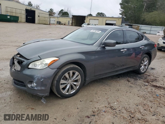 2012 Infiniti M37 with VIN JN1BY1AR8CM390754, listed as a Copart auction lot 84196764 with 141,360 mi miles and Salvage Title. Bid and sale history available at carsss.com. Image 1.