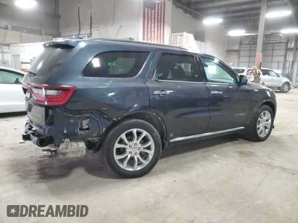2016 Dodge Durango Citadel Anodized Platinum z VIN 1C4SDJET4GC402022, wystawiony jako Copart lot #41551524 z przebiegiem 84 221 mil mil oraz . Historia ofert i sprzedaży dostępna na DreamBid. Obrazek 3.