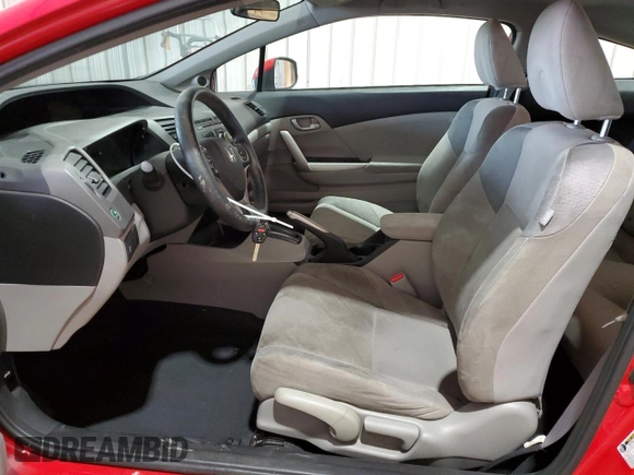 2012 Honda Civic Cpe LX with VIN 2HGFG3B54CH533373, listed as a Copart auction lot 54818905 with 176,232 mi miles and Salvage Title. Bid and sale history available at carsss.com. Image 7.