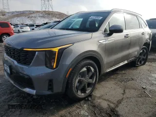2025 Kia Sorento Hybrid EX with VIN KNDRHDJGXS5329328, listed as a Copart auction lot 45126565 with 590 mi miles and Salvage Title. Bid and sale history available at carsss.com. Image 1.