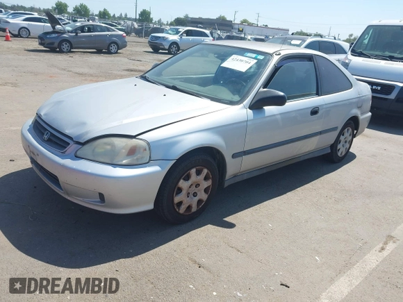 2000 Honda Civic DX z VIN 1HGEJ6221YL019348, wystawiony jako IAAI lot #42430704 z przebiegiem 218 349 mil mil oraz . Historia ofert i sprzedaży dostępna na DreamBid. Obrazek 2.