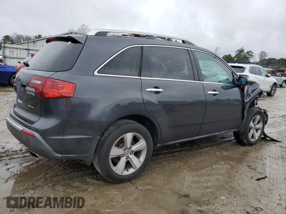 2013 Acura MDX Tech Pkg with VIN 2HNYD2H3XDH518159, listed as a Copart auction lot 44857925 with 281,238 mi miles and Clean Title. Bid and sale history available at carsss.com. Image 3.