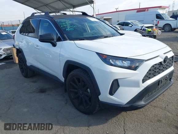 2020 Toyota RAV4 LE with VIN JTMH1RFV1LD048496, listed as a IAAI auction lot 41478595 with 66,610 mi miles. Bid and sale history available at carsss.com. Image 1.