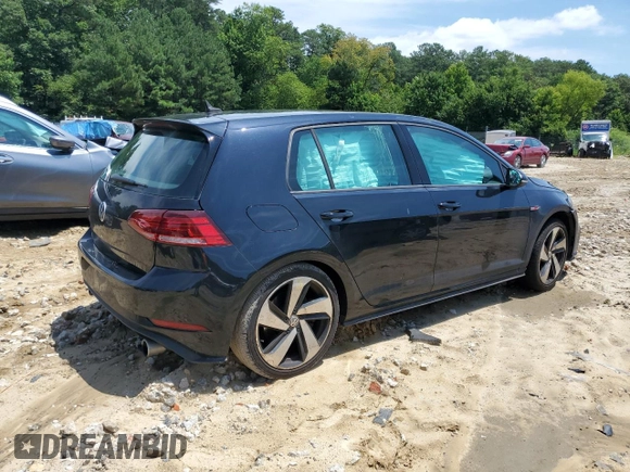 2020 Volkswagen GTI S with VIN 3VW6T7AUXLM005006, listed as a Copart auction lot 64159094 with 38,517 mi miles and Salvage Title. Bid and sale history available at DreamBid. Image 3.