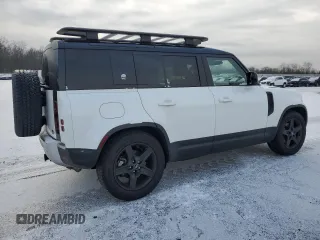 2022 Land Rover Defender S with VIN SALEJERX5N2078150, listed as a Copart auction lot 86412374 with 33,768 mi miles and Salvage title. Bid and sale history available at DreamBid. Image 3.