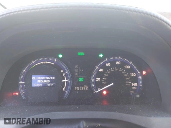 2010 Lexus HS 250h with VIN JTHBB1BA3A2014574, listed as a IAAI auction lot 41483179 with 231,399 mi miles. Bid and sale history available at carsss.com. Image 15.