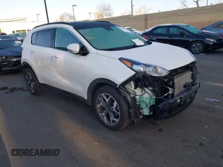 2021 Kia Sportage EX with VIN KNDPN3AC2M7854124, listed as a IAAI auction lot 41802946 with 27,420 mi miles and . Bid and sale history available at DreamBid. Image 1.