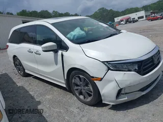 2022 Honda Odyssey Elite with VIN 5FNRL6H90NB046196, listed as a IAAI auction lot 42451855 with 88,179 mi miles and . Bid and sale history available at DreamBid. Image 1.