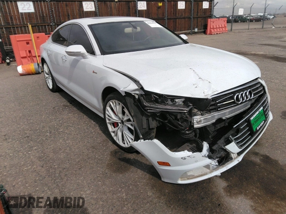 2016 Audi A7 3.0 Premium Plus with VIN WAUWGAFC6GN144188, listed as a IAAI auction lot 41824927 with 128,379 mi miles. Bid and sale history available at carsss.com. Image 1.