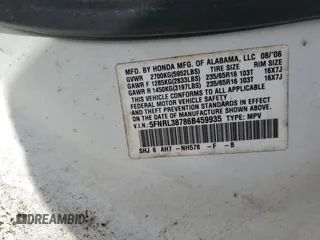 2006 Honda Odyssey EX-L with VIN 5FNRL38786B459935, listed as a Copart auction lot 53476065 with 238,034 mi miles and Clean Title. Bid and sale history available at carsss.com. Image 13.
