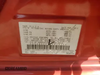 2012 Mitsubishi Galant FE with VIN 4A32B2FF7CE020339, listed as a Copart auction lot 84115824 with 141,471 mi miles and Salvage Title. Bid and sale history available at carsss.com. Image 12.