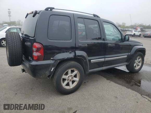 2006 Jeep Liberty Limited with VIN 1J8GL58K66W249698, listed as a Copart auction lot 55743295 with 177,398 mi miles and Clean title. Bid and sale history available at DreamBid. Image 3.