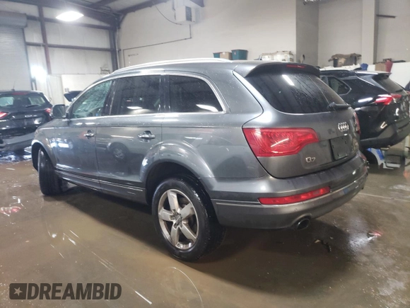 2015 Audi Q7 Premium with VIN WA1CGAFE0FD025722, listed as a Copart auction lot 48874585 with 105,663 mi miles and Salvage title. Bid and sale history available at DreamBid. Image 2.