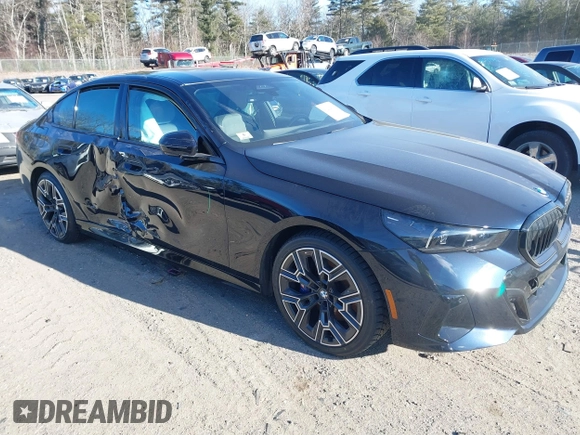 2024 BMW 5 Series 540i xDrive with VIN WBA63FJ02RCS54160, listed as a IAAI auction lot 41282553 with 14,633 mi miles. Bid and sale history available at carsss.com. Image 1.