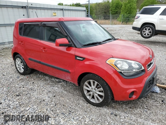 2013 Kia Soul with VIN KNDJT2A50D7545971, listed as a Copart auction lot 51713235 with 91,689 mi miles and Salvage Title. Bid and sale history available at DreamBid. Image 4.