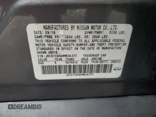 2017 Infiniti Q50 Signature Edition z VIN JN1EV7AR4HM834373, wystawiony jako Copart lot #56761575 z przebiegiem 44 333 mil mil oraz Szkoda całkowita • Salvage title. Historia ofert i sprzedaży dostępna na DreamBid. Obrazek 12.