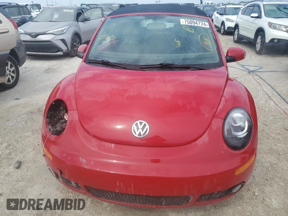 2007 Volkswagen Beetle with VIN 3VWSF31Y87M422874, listed as a Copart auction lot 75094774 with Not provided miles and Non repairable. Bid and sale history available at DreamBid. Image 5.