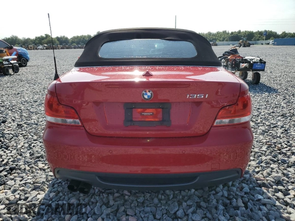 2012 BMW 1 Series 135i with VIN WBAUN7C58CVM26395, listed as a Copart auction lot 58126735 with 72,226 mi miles and Salvage title. Bid and sale history available at DreamBid. Image 6.