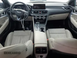 2023 Genesis G70 3.3T with VIN KMTG54TE8PU107865, listed as a Copart auction lot 45747995 with 13,348 mi miles and Salvage title. Bid and sale history available at DreamBid. Image 8.