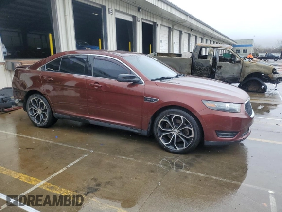 2015 Ford Taurus SHO with VIN 1FAHP2KT0FG123255, listed as a Copart auction lot 51887725 with 152,873 mi miles and Salvage Title. Bid and sale history available at DreamBid. Image 4.