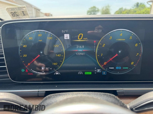 2021 Mercedes-Benz GLS 450 z VIN 4JGFF5KE8MA403332, wystawiony jako Copart lot #59946805 z przebiegiem 122 961 mil mil oraz Czysty tytuł • Clean title. Historia ofert i sprzedaży dostępna na DreamBid. Obrazek 8.