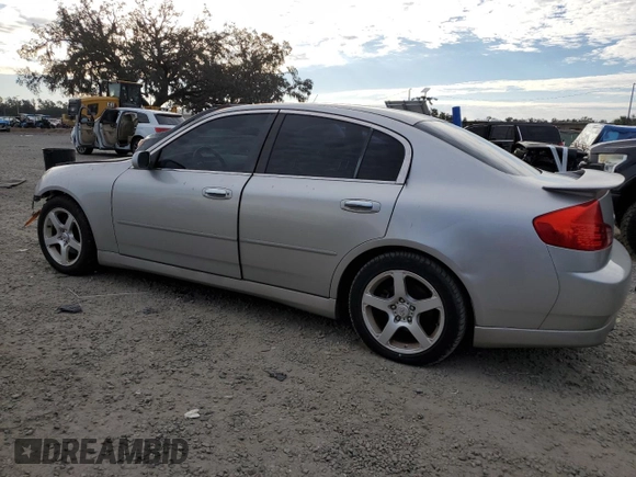 2003 Infiniti G35 w/Leather with VIN JNKCV51E93M007966, listed as a Copart auction lot 87690955 with 108,351 mi miles and Salvage Title. Bid and sale history available at carsss.com. Image 2.