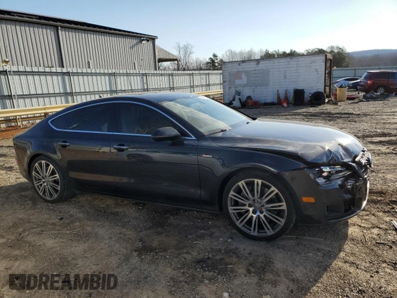 2015 Audi A7 Premium Plus with VIN WAUWGAFC2FN004203, listed as a Copart auction lot 47918255 with 156,642 mi miles and Clean title. Bid and sale history available at DreamBid. Image 4.