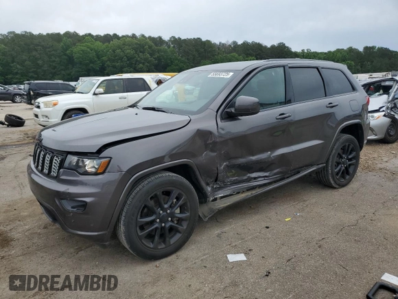 2021 Jeep Grand Cherokee Laredo X with VIN 1C4RJEAG5MC680561, listed as a Copart auction lot 55693725 with 39,766 mi miles and Salvage title. Bid and sale history available at DreamBid. Image 1.