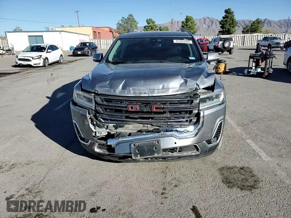 2021 GMC Acadia SLT with VIN 1GKKNML4XMZ169965, listed as a Copart auction lot 81343384 with 38,417 mi miles and Salvage Title. Bid and sale history available at DreamBid. Image 12.