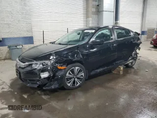 2016 Honda Civic EX-L z VIN 19XFC1F76GE024753, wystawiony jako Copart lot #53569995 z przebiegiem 111 110 mil mil oraz Szkoda całkowita • Salvage title. Historia ofert i sprzedaży dostępna na DreamBid. Obrazek 1.