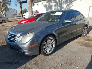 2008 Mercedes-Benz E-Class Luxury 3.5L with VIN WDBUF56X58B261012, listed as a IAAI auction lot 41858226 with 241,333 mi miles. Bid and sale history available at carsss.com. Image 2.