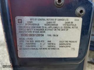 1999 Chevrolet Silverado 1500 LS with VIN 2GCEC19V3X1228154, listed as a Copart auction lot 80913744 with 280,554 mi miles and Salvage Title. Bid and sale history available at carsss.com. Image 13.