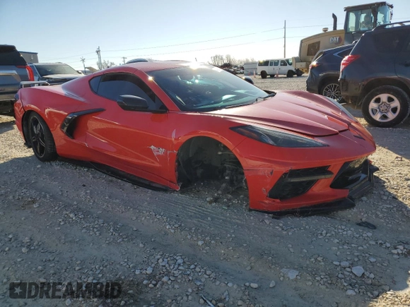 2021 Chevrolet Corvette 3LT with VIN 1G1YC2D40M5116528, listed as a Copart auction lot 43281055 with 31,853 mi miles and Salvage Title. Bid and sale history available at carsss.com. Image 4.