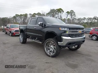 2019 Chevrolet Silverado 1500 LTZ with VIN 3GCUYGED9KG160780, listed as a IAAI auction lot 41574991 with 118,450 mi miles and . Bid and sale history available at DreamBid. Image 1.