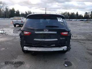 2014 Infiniti QX60 with VIN 5N1AL0MM2EC520730, listed as a Copart auction lot 81317454 with 133,627 mi miles and Salvage Title. Bid and sale history available at carsss.com. Image 6.
