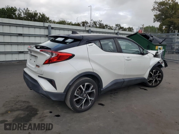 2019 Toyota C-HR XLE with VIN NMTKHMBX8KR084750, listed as a Copart auction lot 47681295 with 43,661 mi miles and Non Repairable. Bid and sale history available at carsss.com. Image 3.