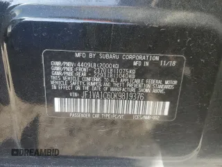 2019 Subaru WRX Premium with VIN JF1VA1C60K9819376, listed as a Copart auction lot 43376535 with 62,006 mi miles and Salvage Title. Bid and sale history available at carsss.com. Image 12.